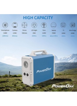 PowerOak BLUETTI PS8 Externe Batterie 220V große Solarkapazität 1500Wh EB150