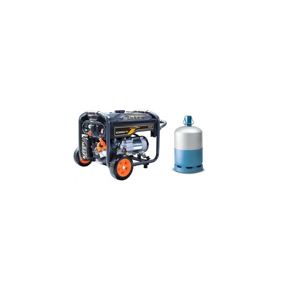 gas- und benzinbetriebener Generator 3000W Kompak