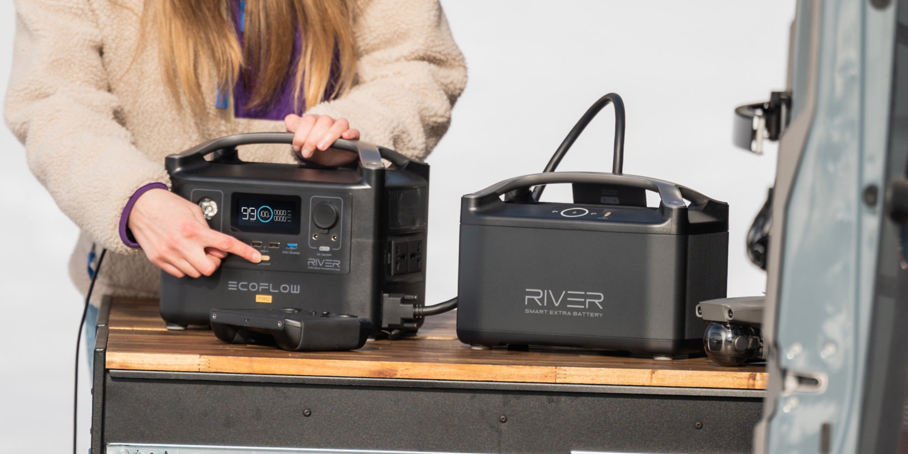 River Pro Batterien + zusätzliche Batterien